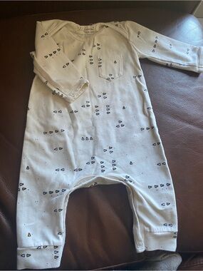 For Love & Lemons Cream Long-Sleeve Baby Lil Lemons